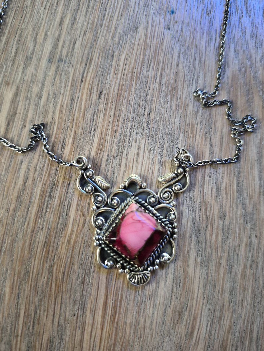 Rose Dahlia Necklace